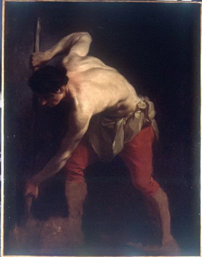 Studio per il martirio di San Pietro - Roanne ; musée des beaux, arts et d'archéologie Joseph Déchelette